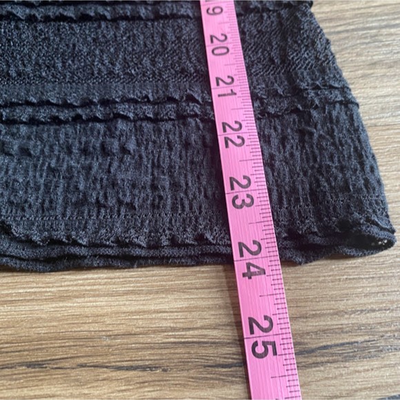 BCBGMaxAzria Lace Sheer Striped Top M - Picture 5 of 5